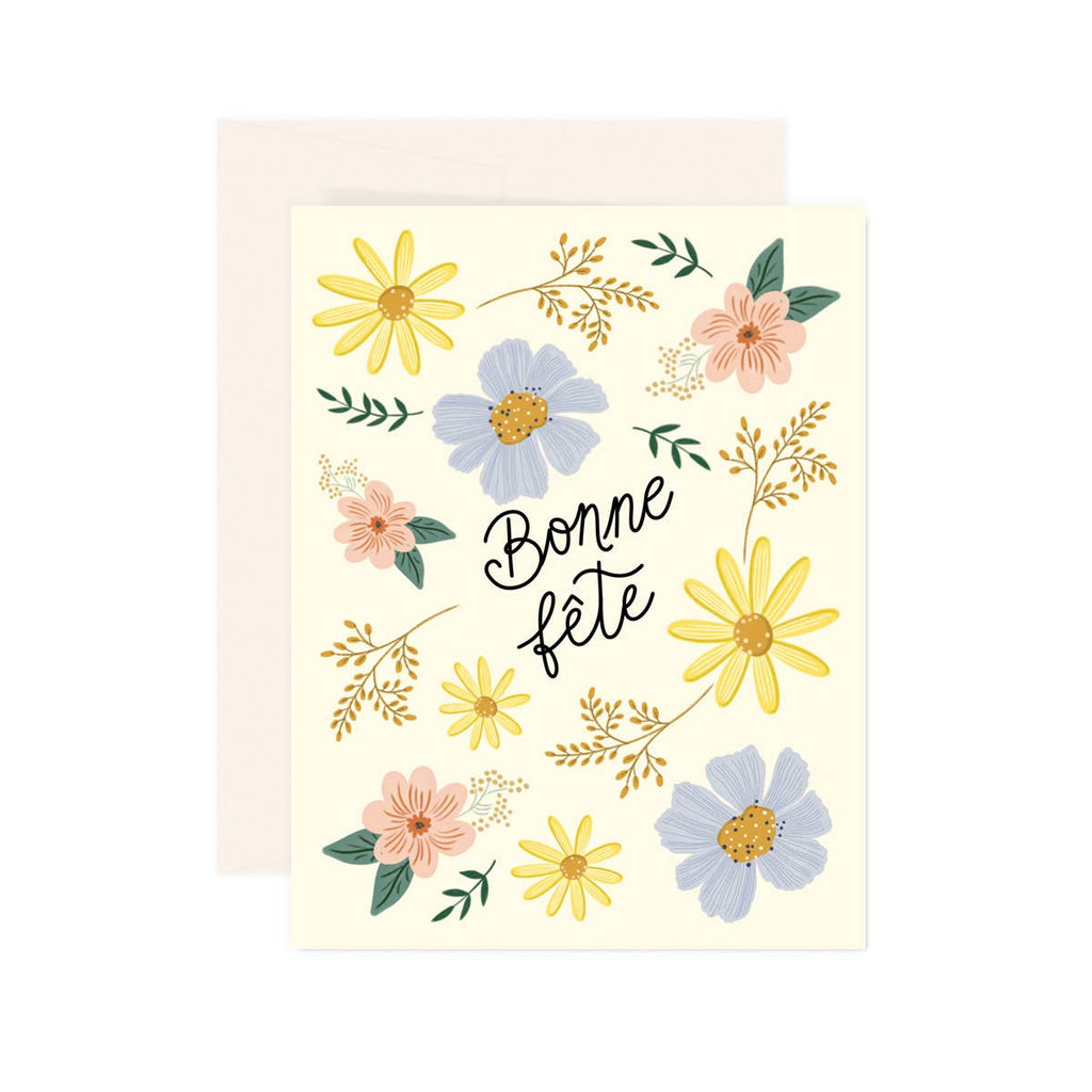 Flourish Bonne Fete - Greeting Card – Mtl Flower Co.