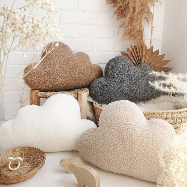 Sherpa cloud cushion - 5 color choices: Grey