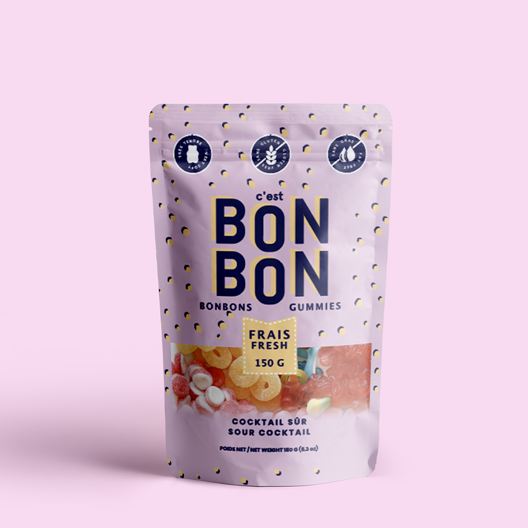 Cocktail acidulé – Bonbons gélifiés
