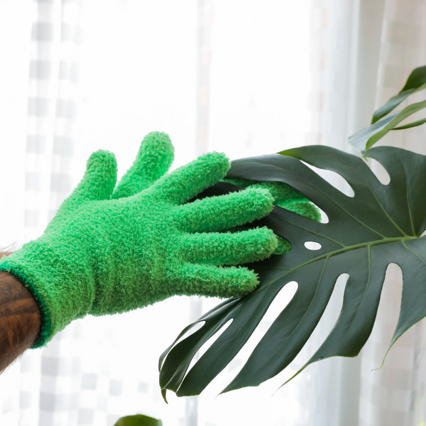 Mossify - 1 paire de gants en microfibre effet feuille brillant