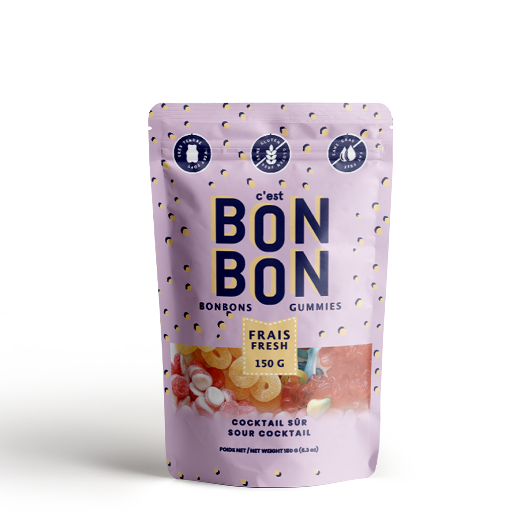 Cocktail acidulé – Bonbons gélifiés