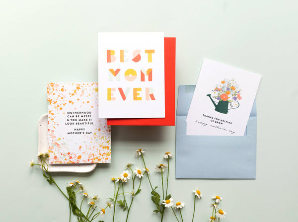 Best Mom Ever Shapes Card