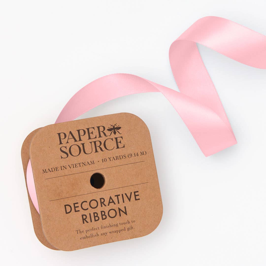 Satin Ribbon 1" Width: Blush