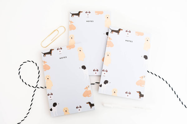 Dog Notes Illustrated Notepad