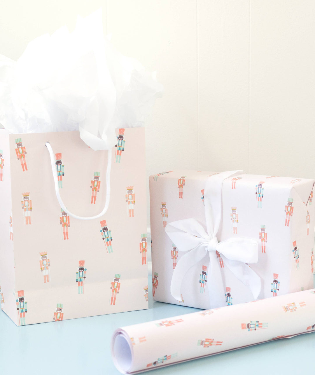 Pinkmas Nutcracker Wrapping Paper Continuous Roll