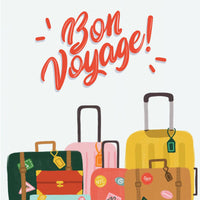 Carte de bagages Bon Voyage