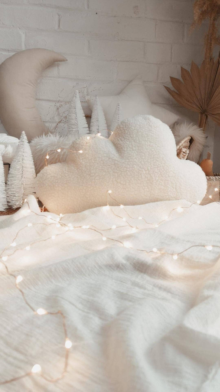Sherpa cloud cushion - 5 color choices: Ivory