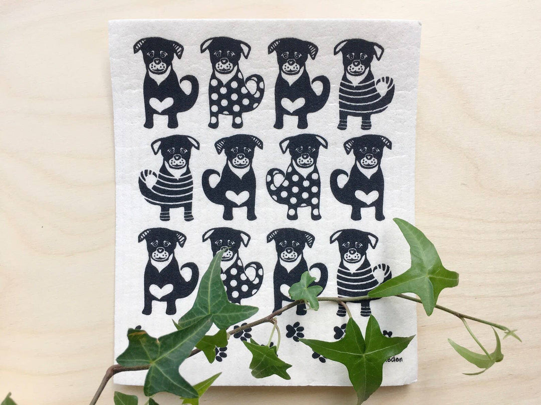 Dogs Swedish Dishcloth