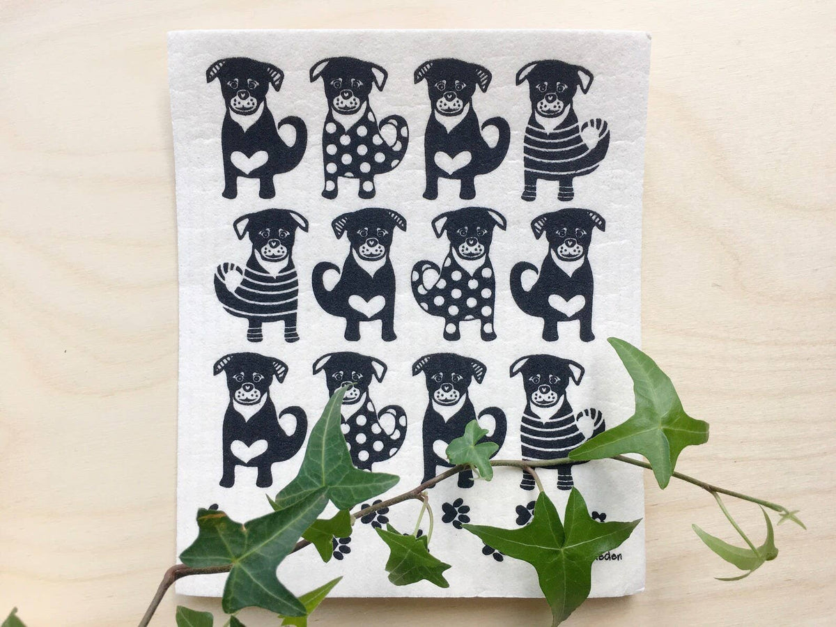 Dogs Swedish Dishcloth