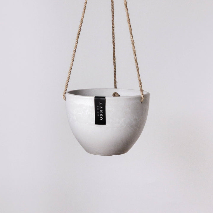 Signature Stone Hanging Planter Pot | 4 Colorways: 8" Muted Coral Planter