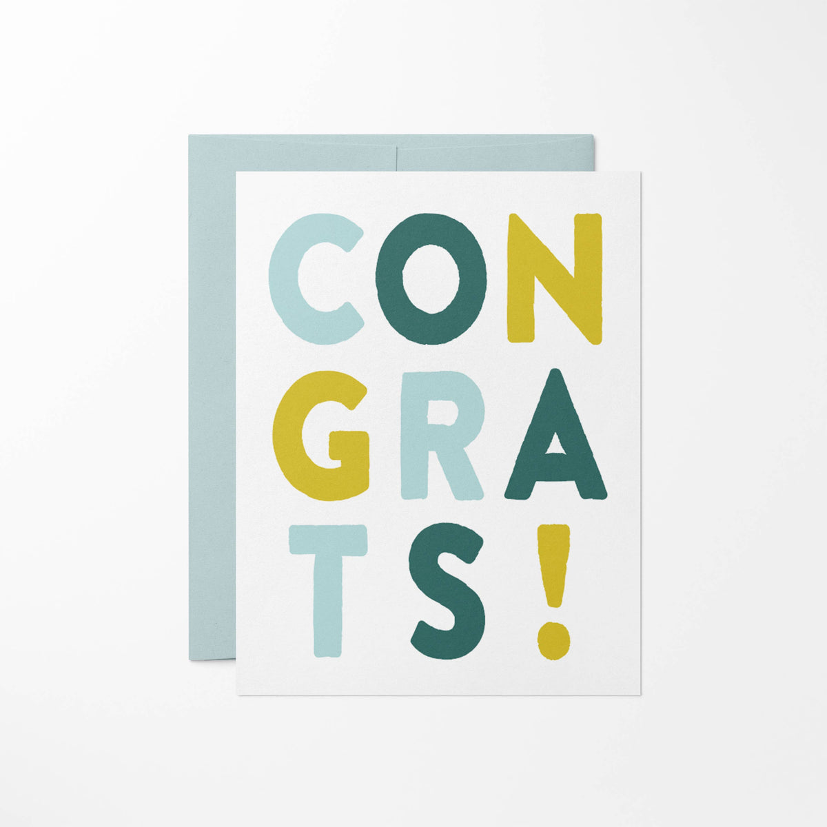 Colorful, Hand Lettered Congrats Card