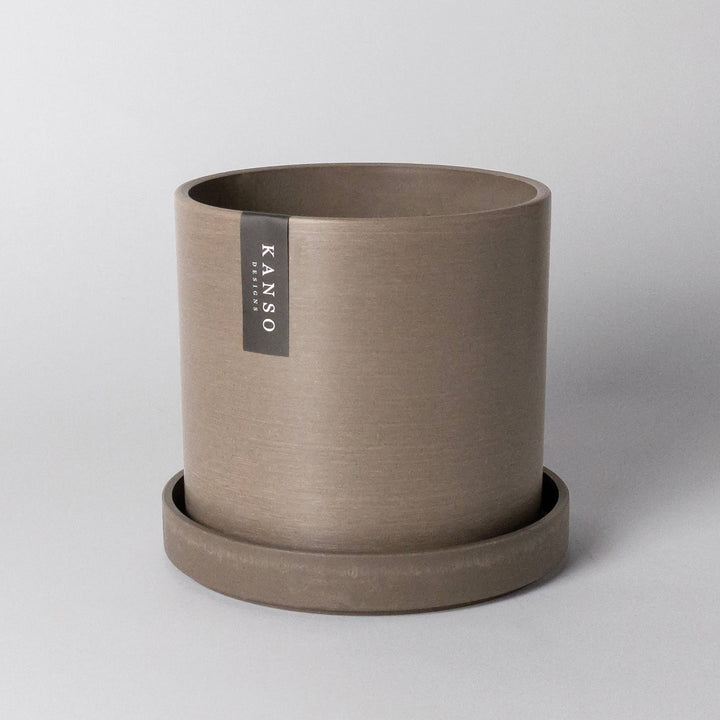 7" & 4" Signature Planters & Saucer | Earth Tones: Blue / 4" Only