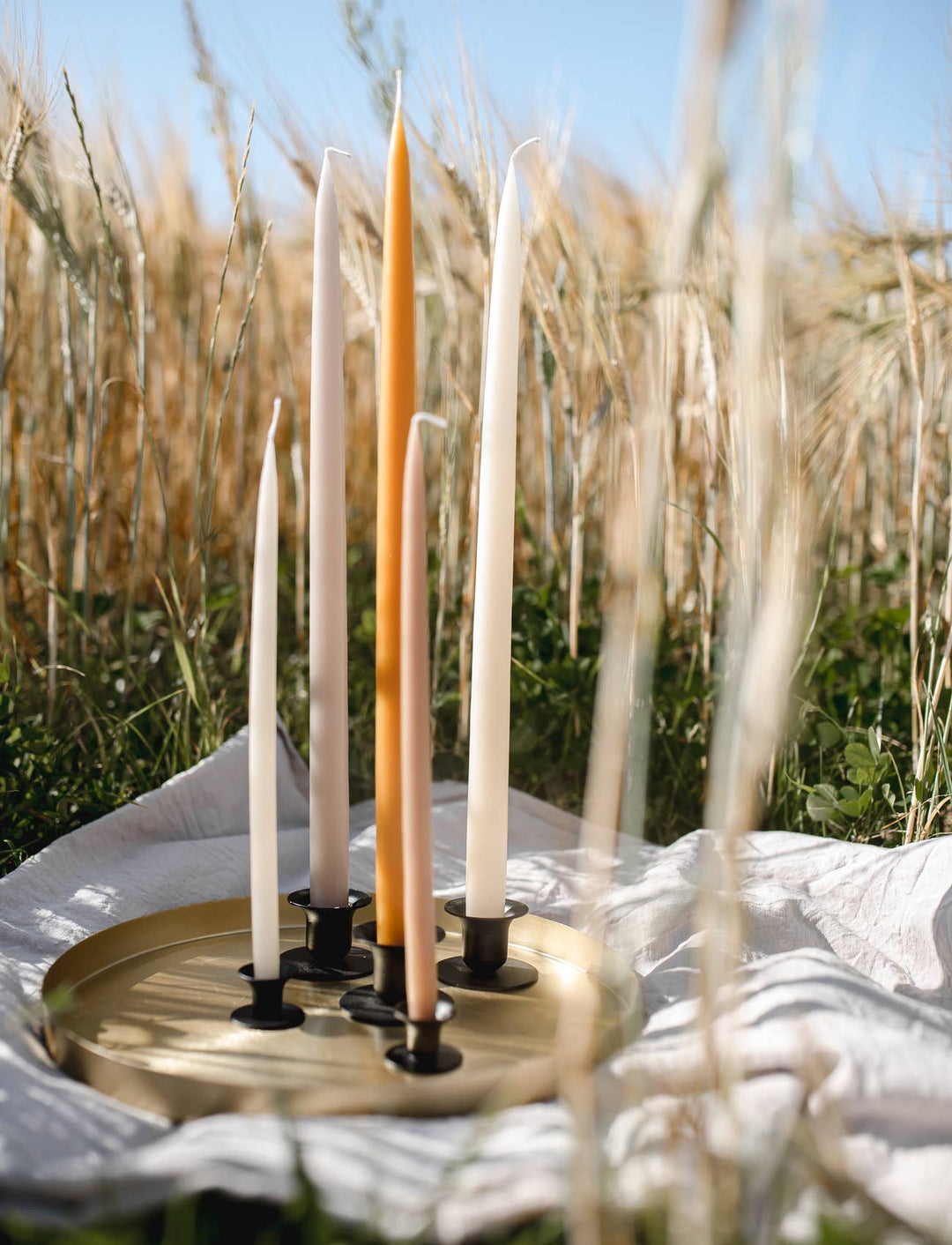 Honey Danish Taper Candle | 12 Pack: 10" Taper