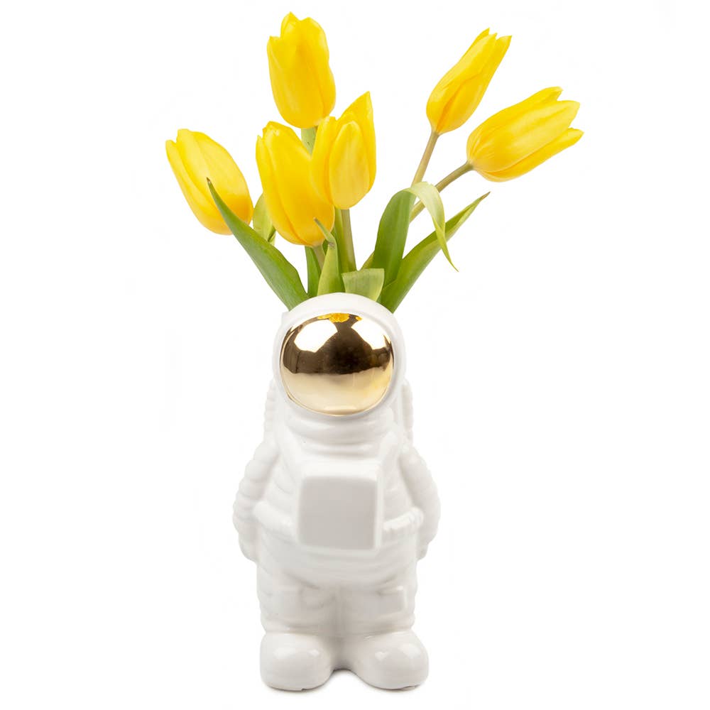 Astronaut Ceramic Unique Flower Vase: Large