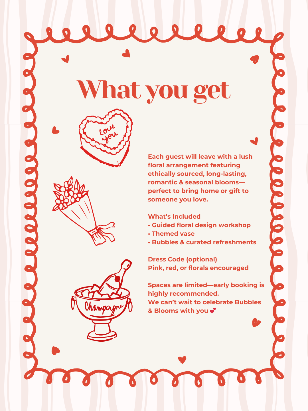 🌸 Bubbles & Blooms: Galentine’s Day Floral Workshops