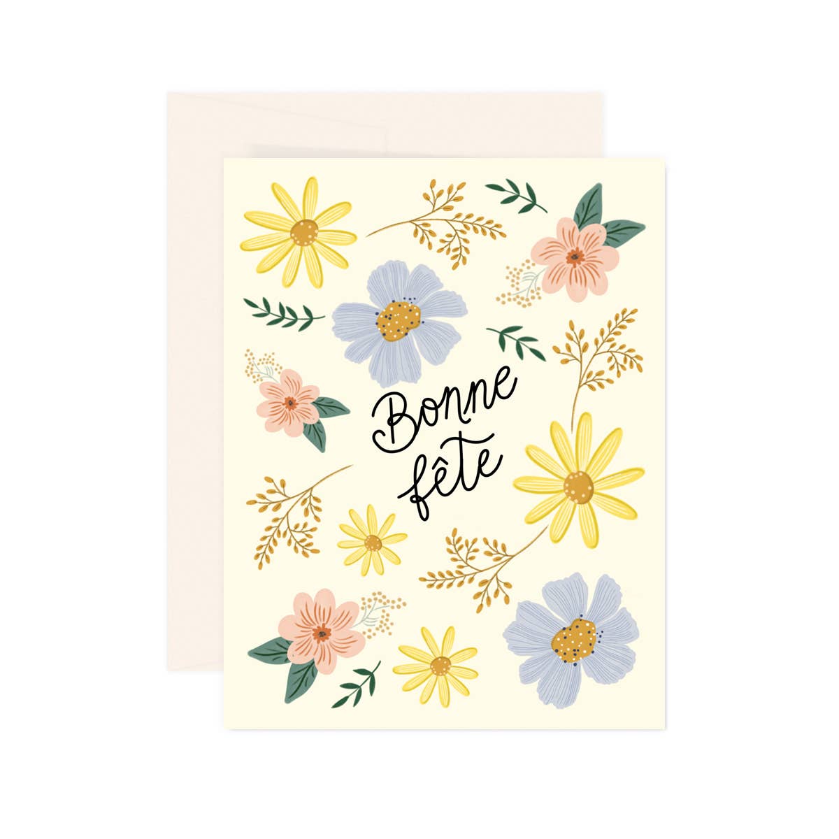 Flourish Bonne Fete - Greeting Card