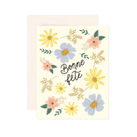 Flourish Bonne Fete - Greeting Card