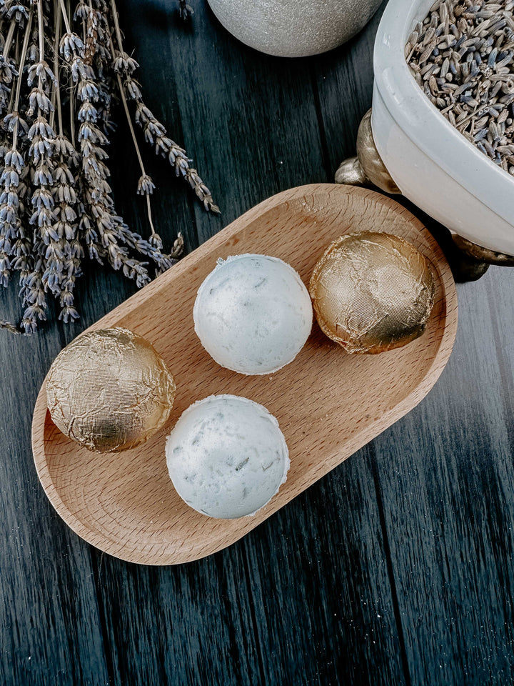 Fizzed Lavender Infused Bath Truffles