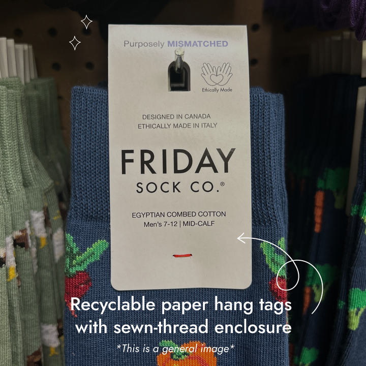 Chaussettes pour hommes | Bacon et œufs | Petit-déjeuner | Chaussettes amusantes : hommes 7 à 12