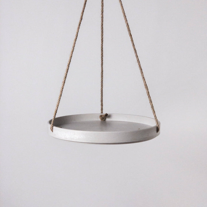 10" Signature Stone Hanging Tray: Gray Stone