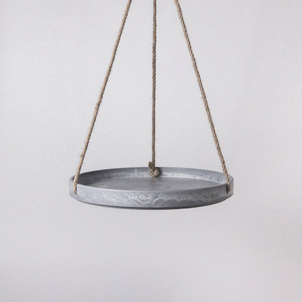 10" Signature Stone Hanging Tray: Gray Stone