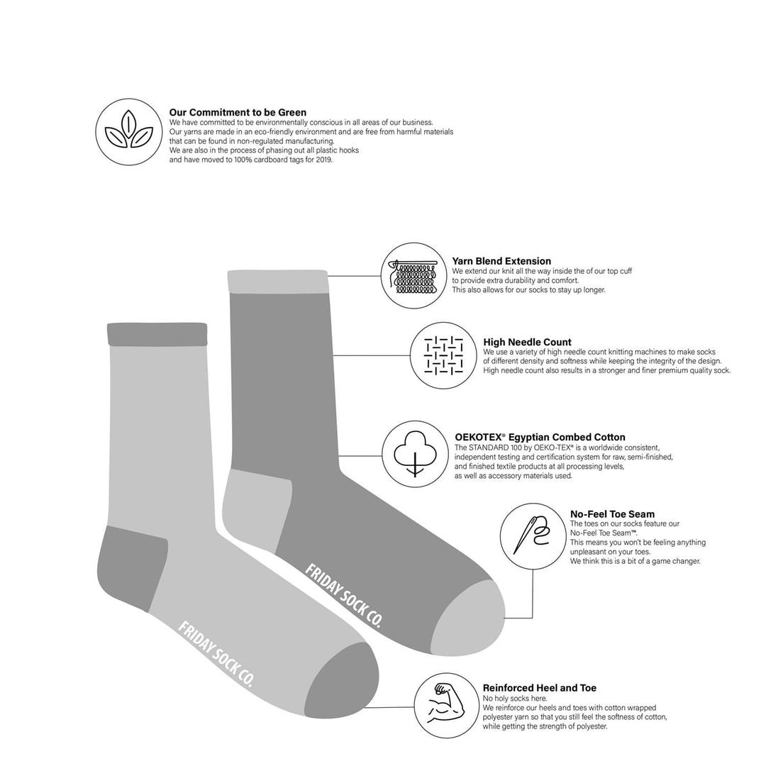 Women's Golf Scene Socks: Women’s 5 – 10