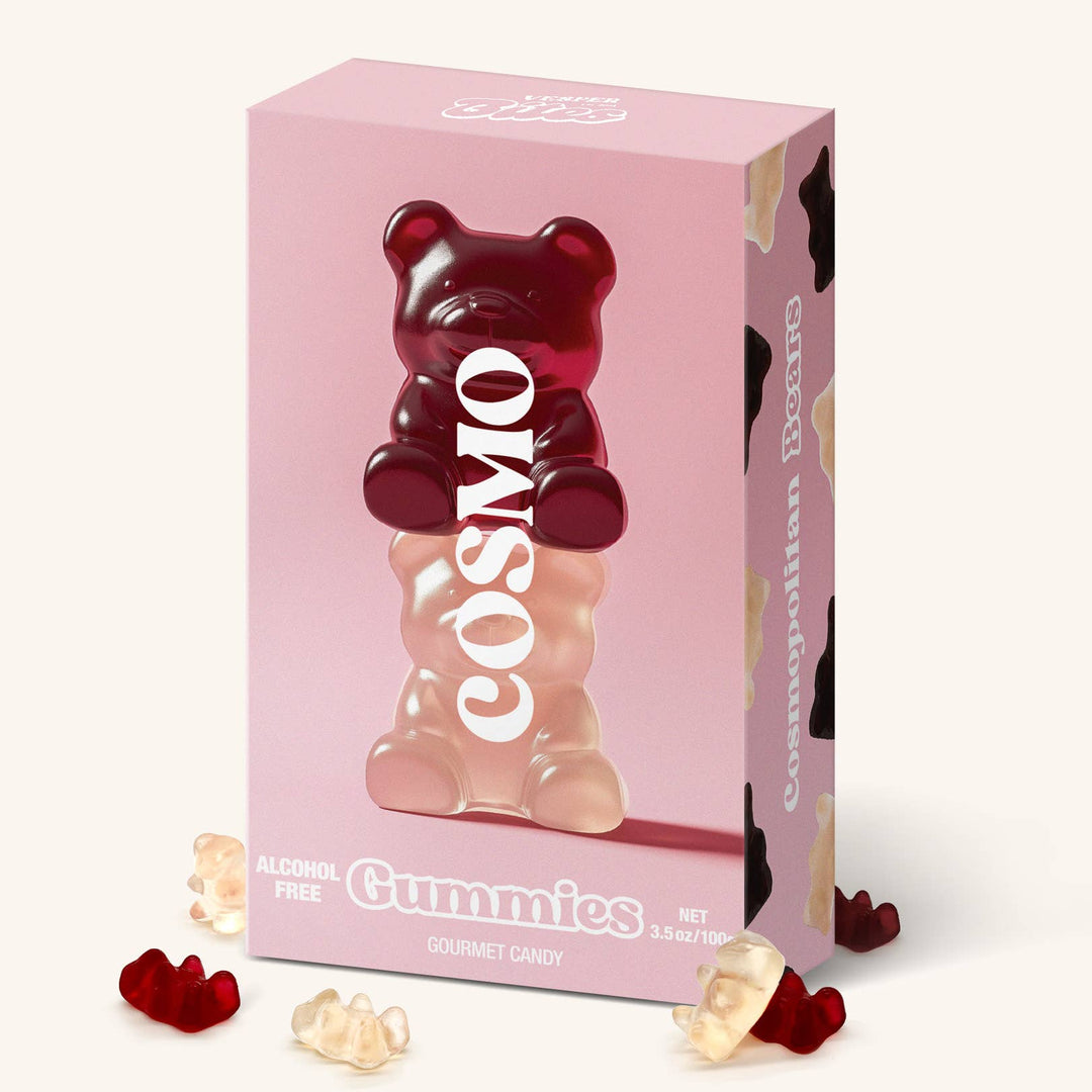 Happy Hour Cocktail Flavored Gummy Gift Box, Alcohol-Free