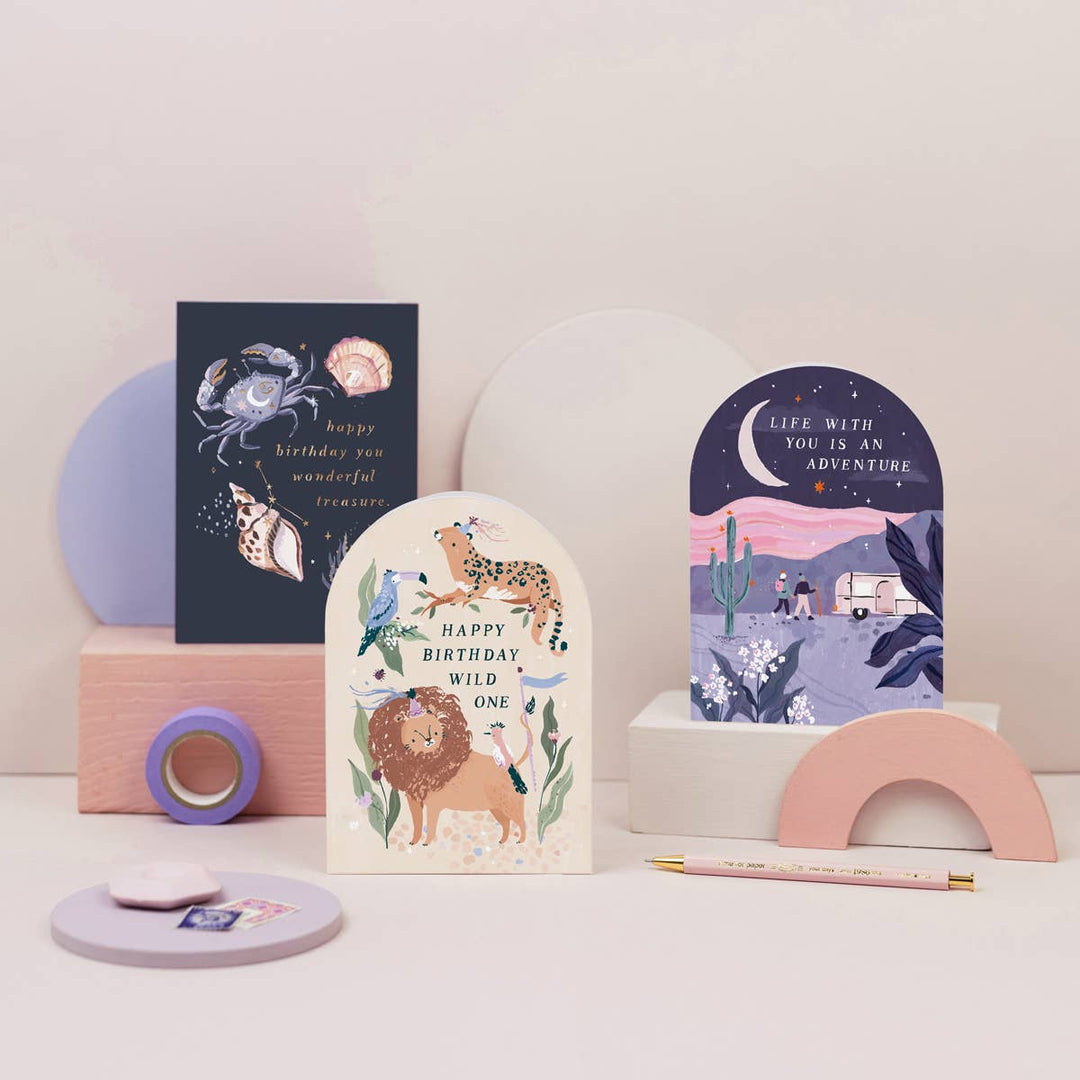 Cartes d'anniversaire Wild One | Cartes d'animaux | Cartes d'anniversaire pour enfants