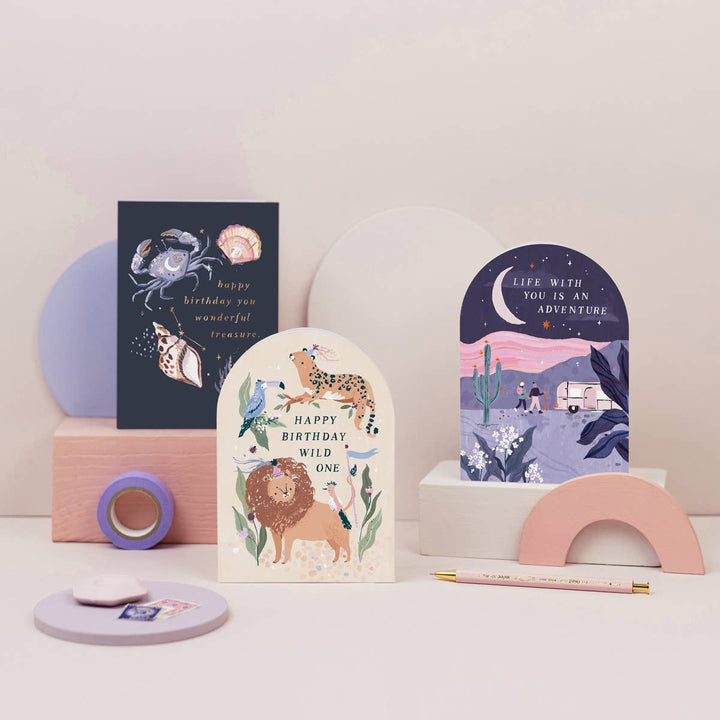 Cartes d'anniversaire Wild One | Cartes d'animaux | Cartes d'anniversaire pour enfants