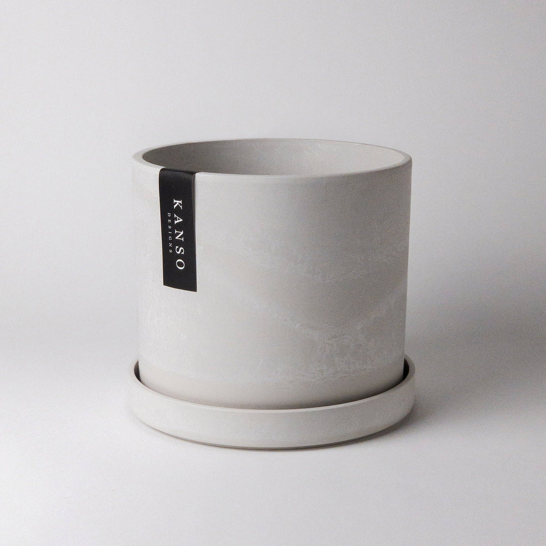 7" & 4" Signature Planters & Saucer | Earth Tones: Blue / 4" Only