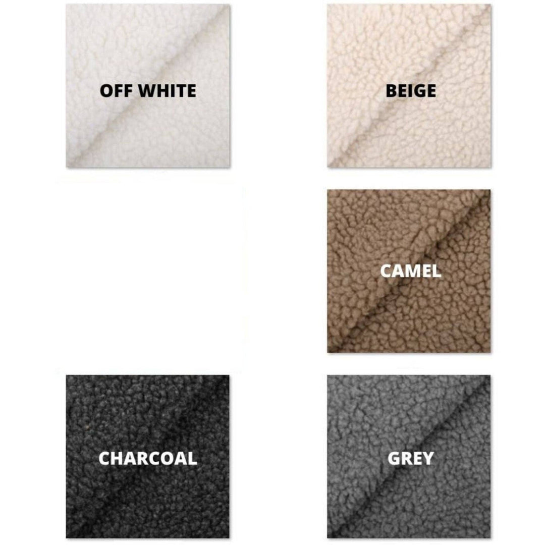Star-shaped sherpa cushion - 5 color choices: CAMEL / STAR PILLOW