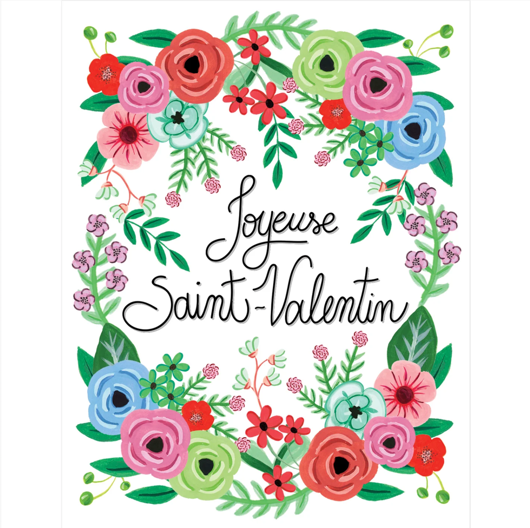 Joyeuse St-Valentin Floral Card