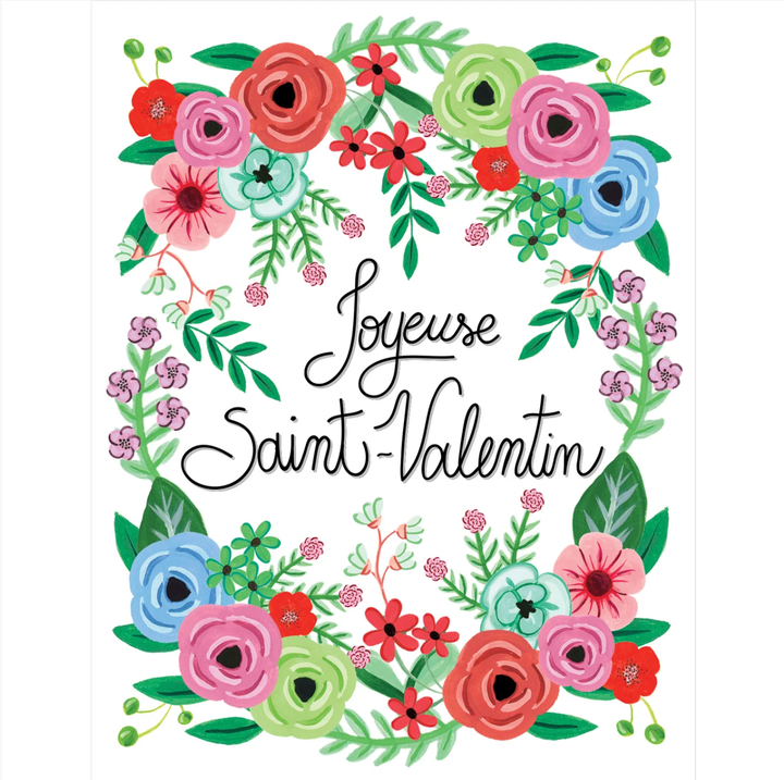 Joyeuse St-Valentin Floral Card