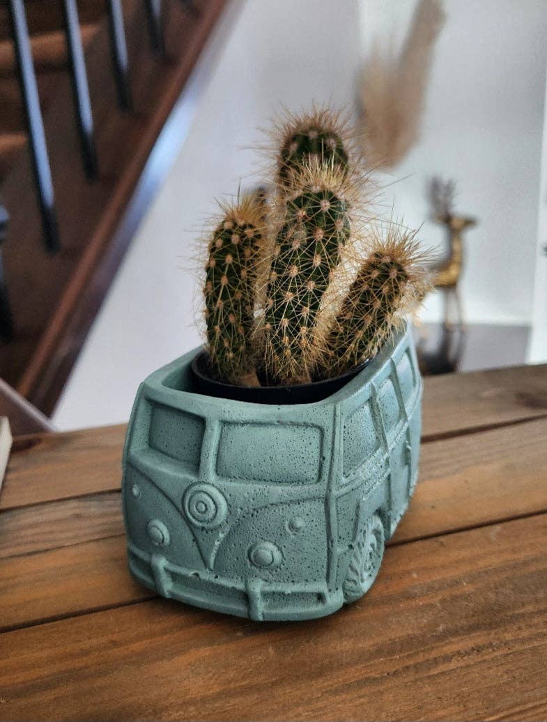 Retro Bus Compact Succulent Plant Pot