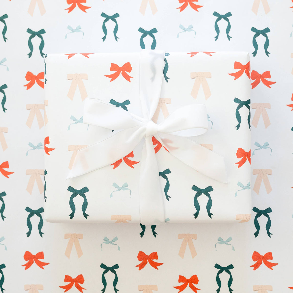 Holiday Bows Wrapping Paper Continuous Roll