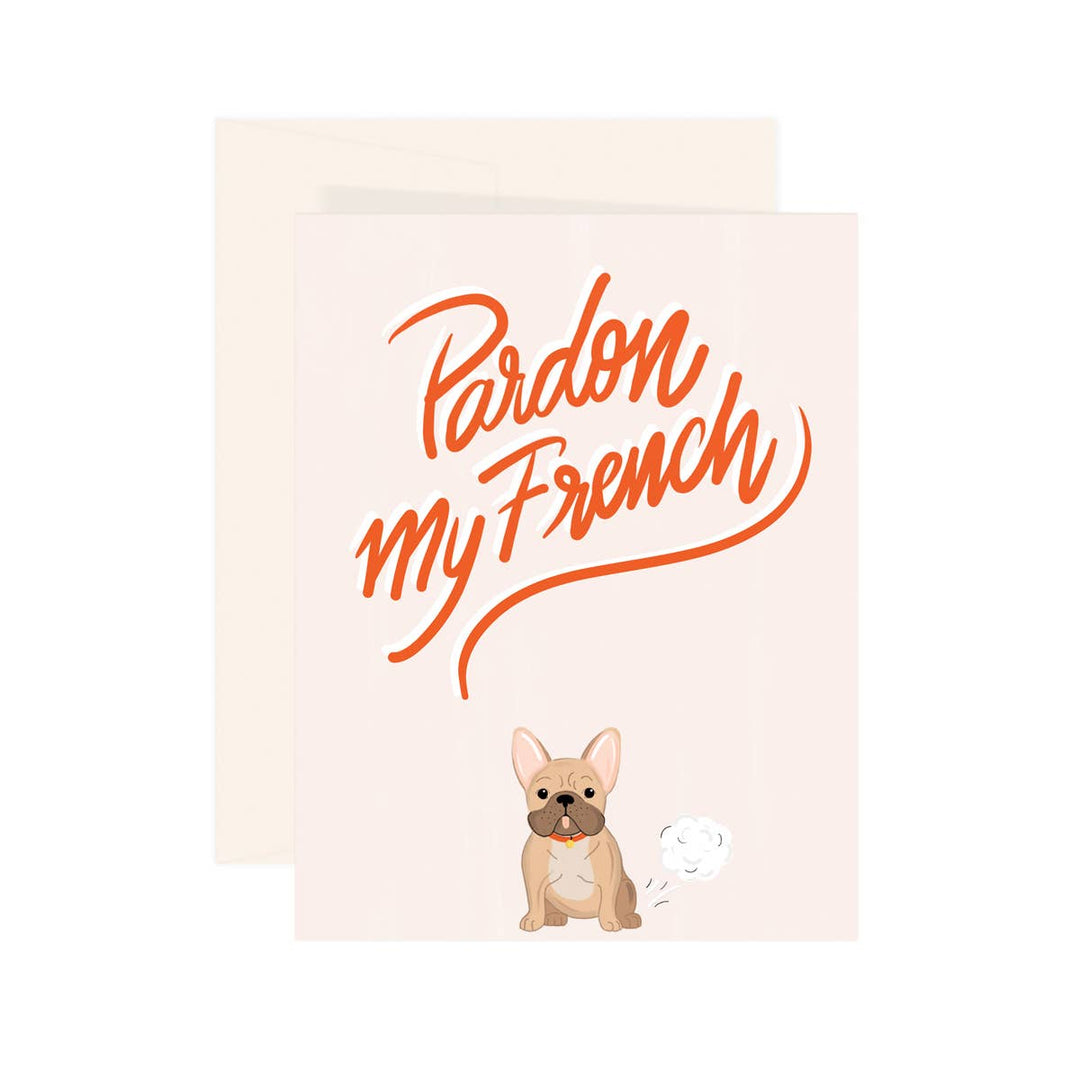 Carte Pardonnez mon bouledogue français