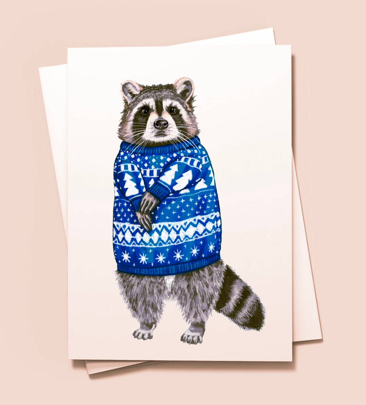 Cozy Raccoon Card