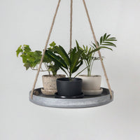 10" Signature Stone Hanging Tray: Gray Stone