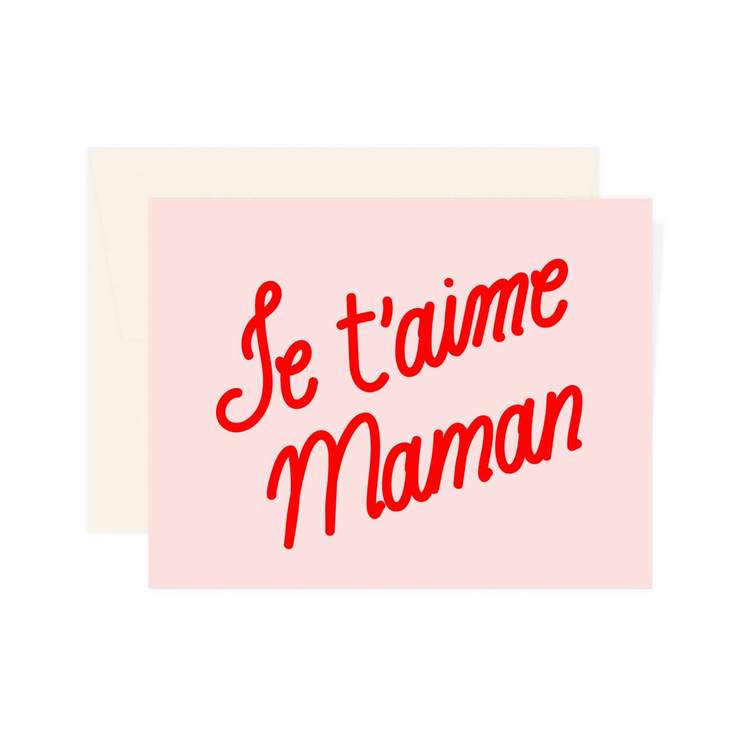 Carte Je t'aime maman