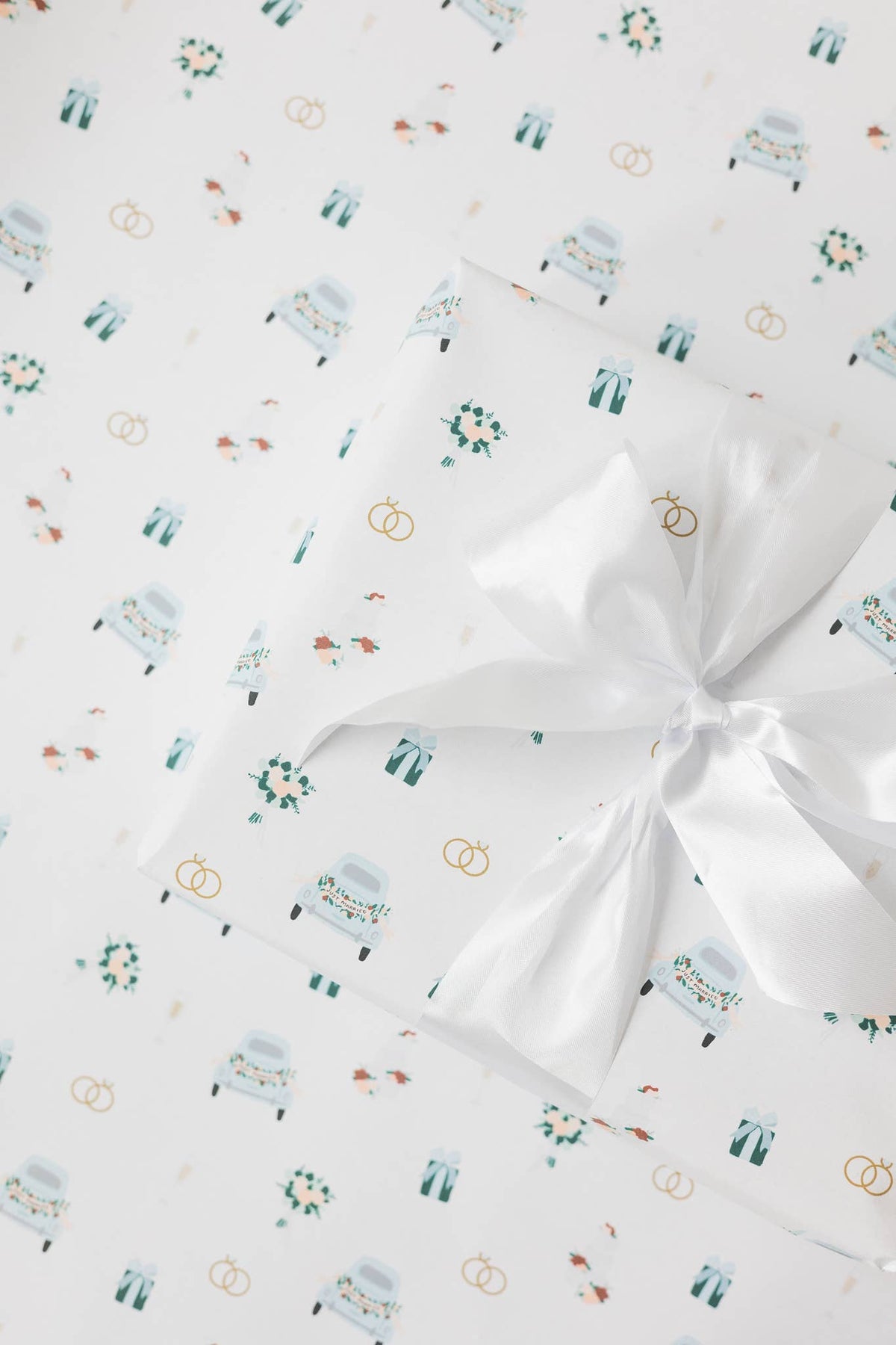 Wedding Pattern Wrapping Paper Continuous Roll