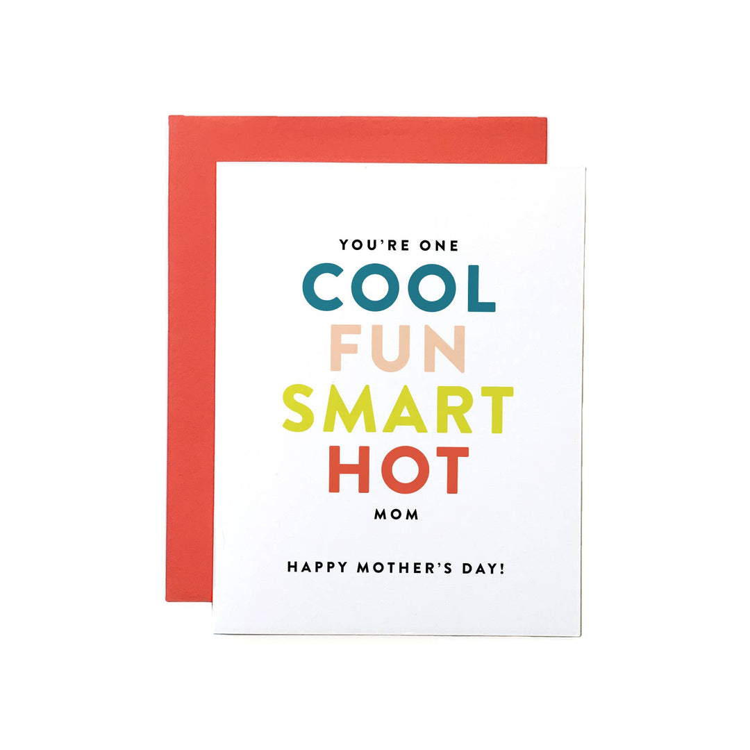 Carte "Cool, Fun, Smart... Mom"