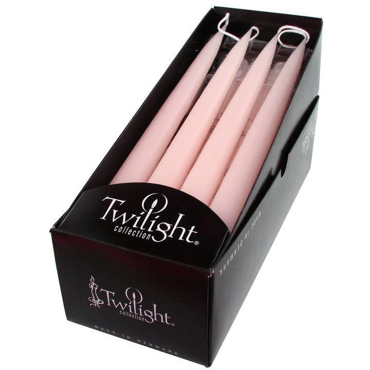 Powder Pink Danish Taper Candle | 12 Pack: 10" Taper