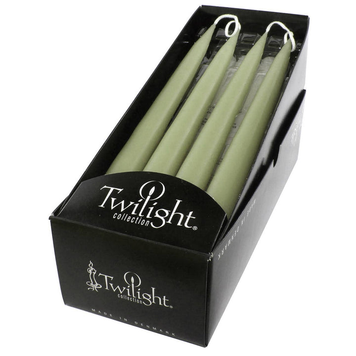 Olive Danish Taper Candle | 12 Pack: 10" Taper