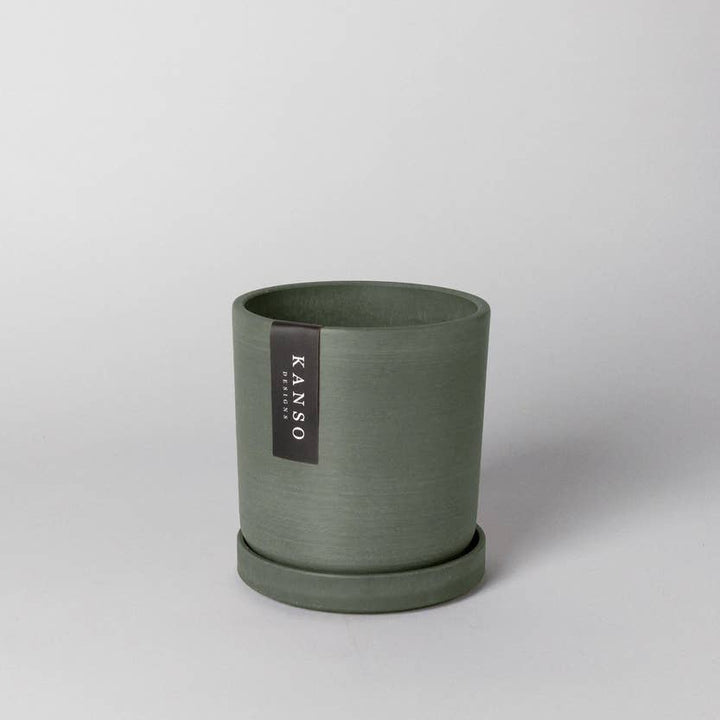 7" & 4" Signature Planters & Saucer - 2PCS | Earth Colorways: Arctic Stone / 7" & 4" | Two Set Combo