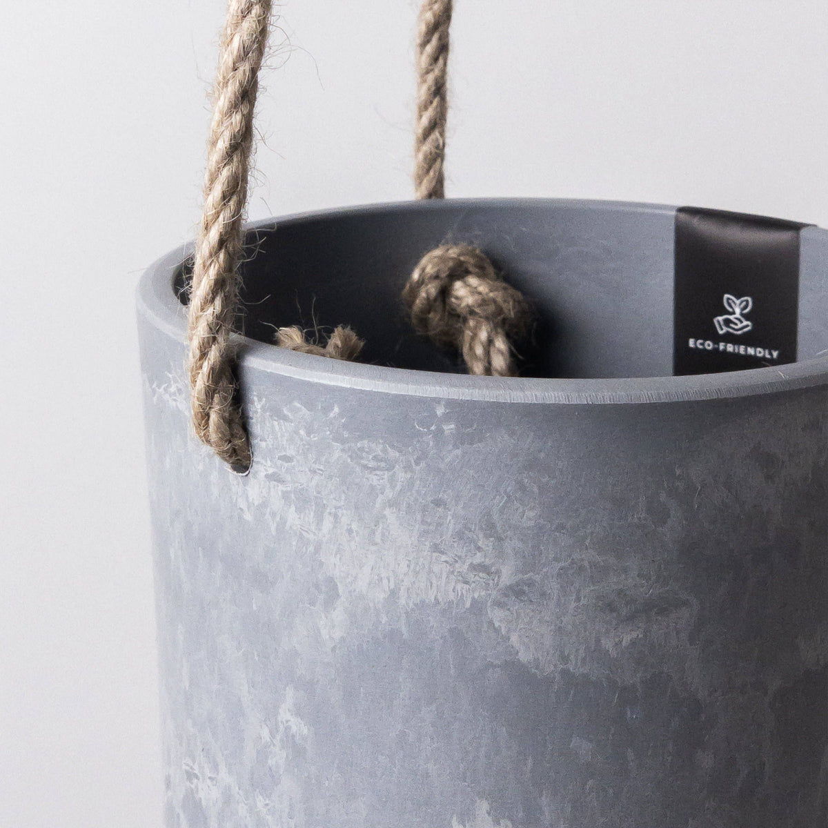 4" Signature Stone Hanging Planter Pot: Muted Coral