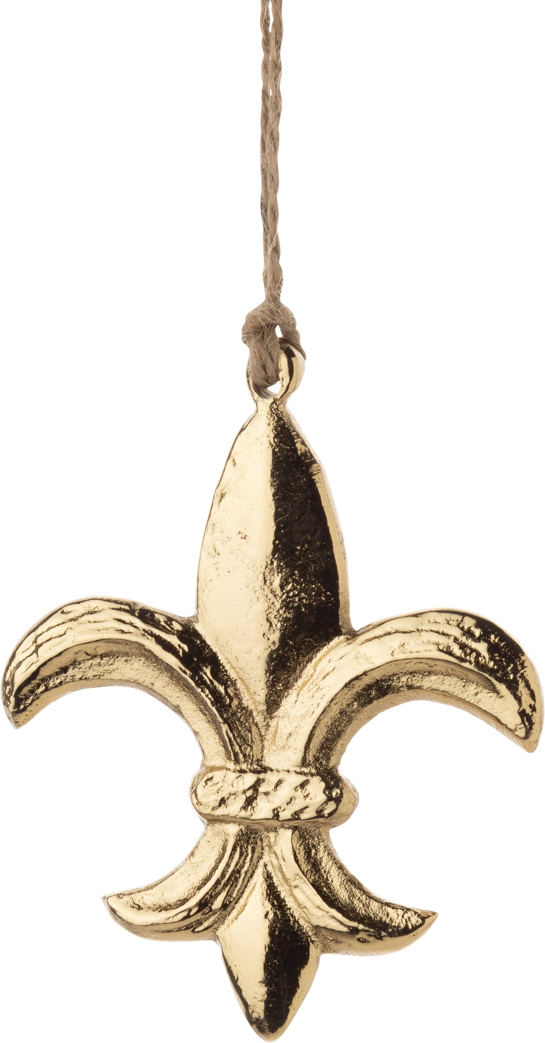 Cast mtl fleur de lys ornament