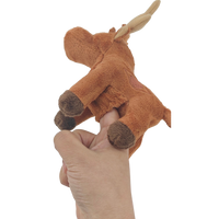 5" Lyoon the Moose Plush Finger Puppet (Artist: Bill Helin)