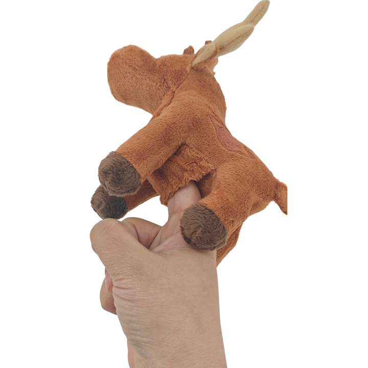 5" Lyoon the Moose Plush Finger Puppet (Artist: Bill Helin)