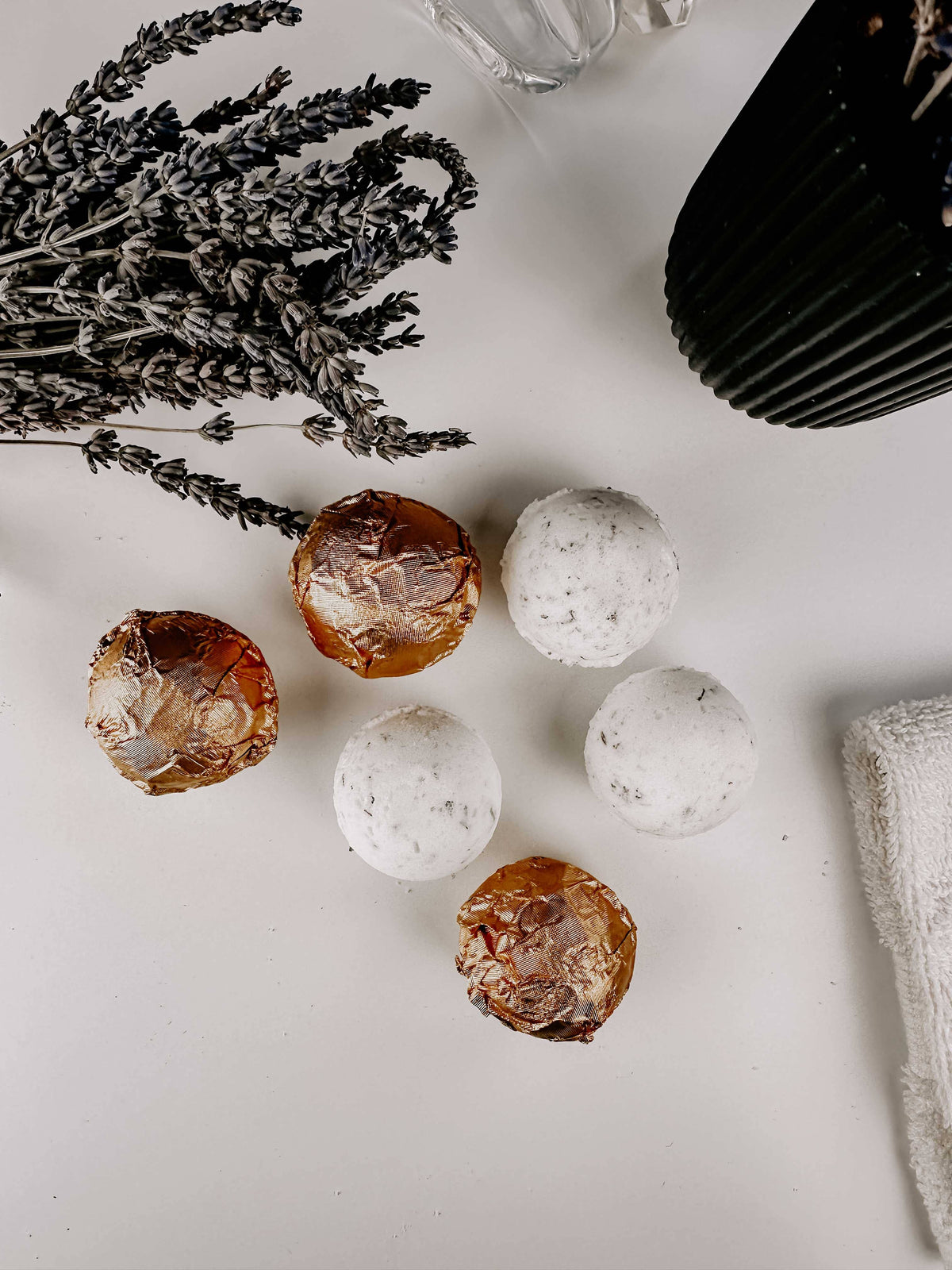 Fizzed Lavender Infused Bath Truffles