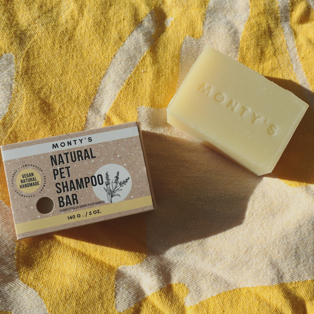 Barre de shampoing naturelle pour chiens et chats